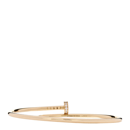 Cartier 18K Yellow Gold Diamond Small Juste Un Clou Bracelet 18 2 of 5