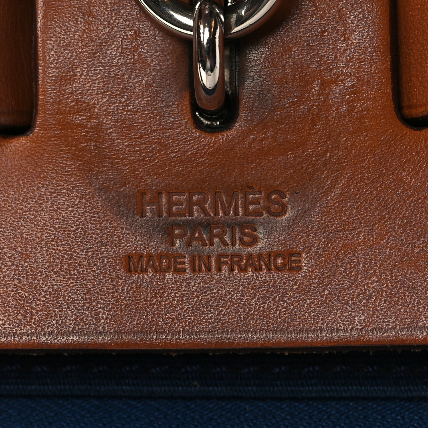 Hermes Toile Vache Hunter Herbag Zip 39 MM Bleu De Malte 7 of 16