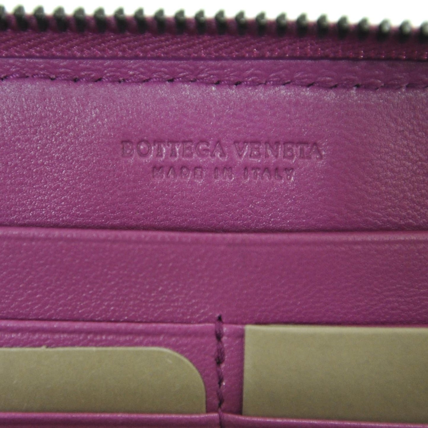 Nappa Intrecciato Zip Around Wallet Ametista