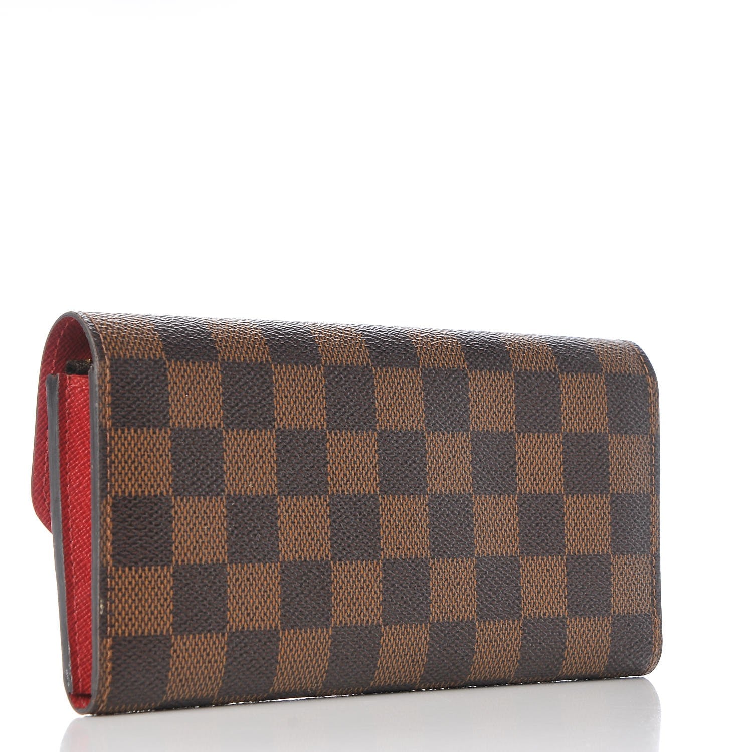 Louis Vuitton Damier Ebene Emilie Wallet Red 3 of 8