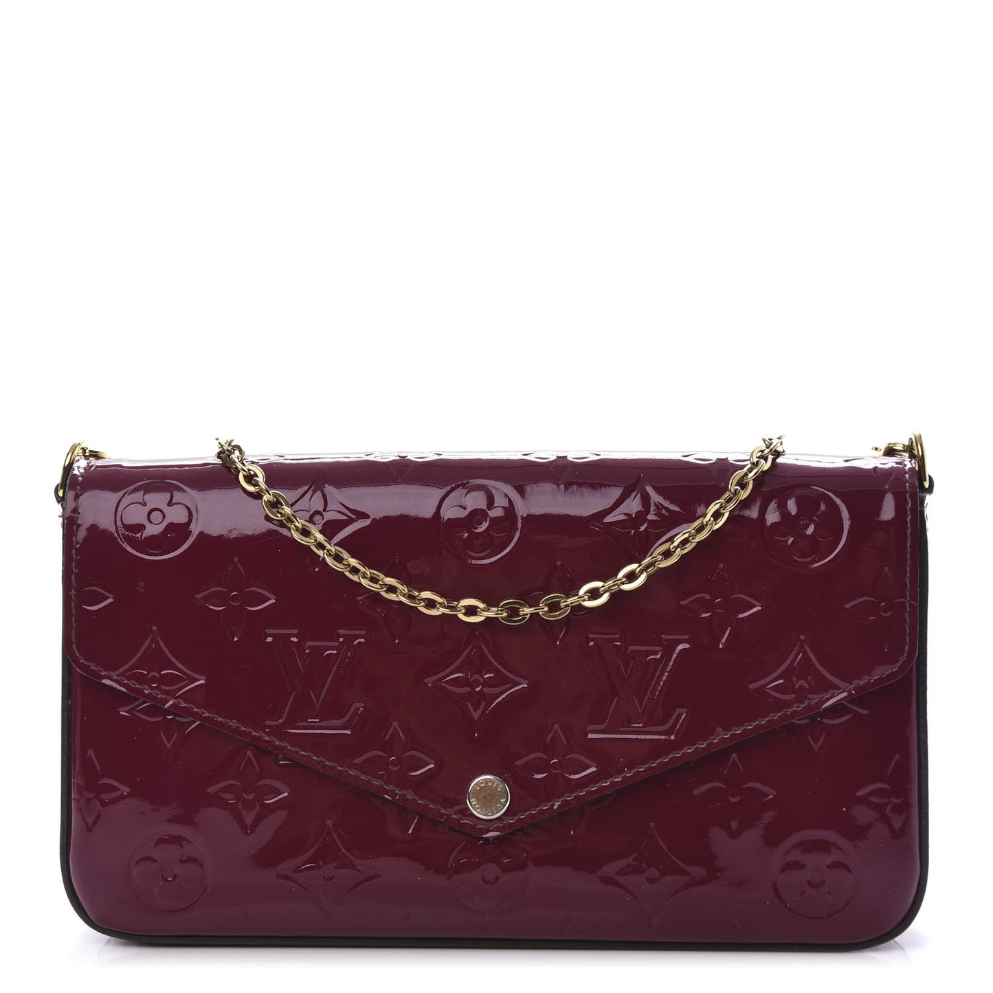 Vernis Felicie Chain Wallet Magenta