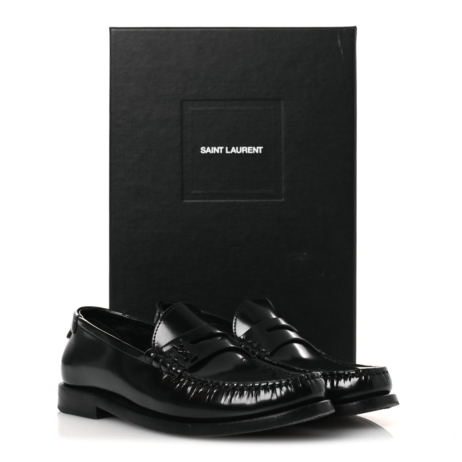Saint Laurent Magnum Lux Chunky Le Loafer Penny Slippers 36 Black 12 of 12