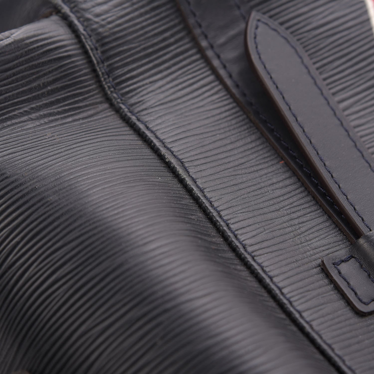 Louis Vuitton Epi Christopher Backpack Navy Stripes 11 of 12