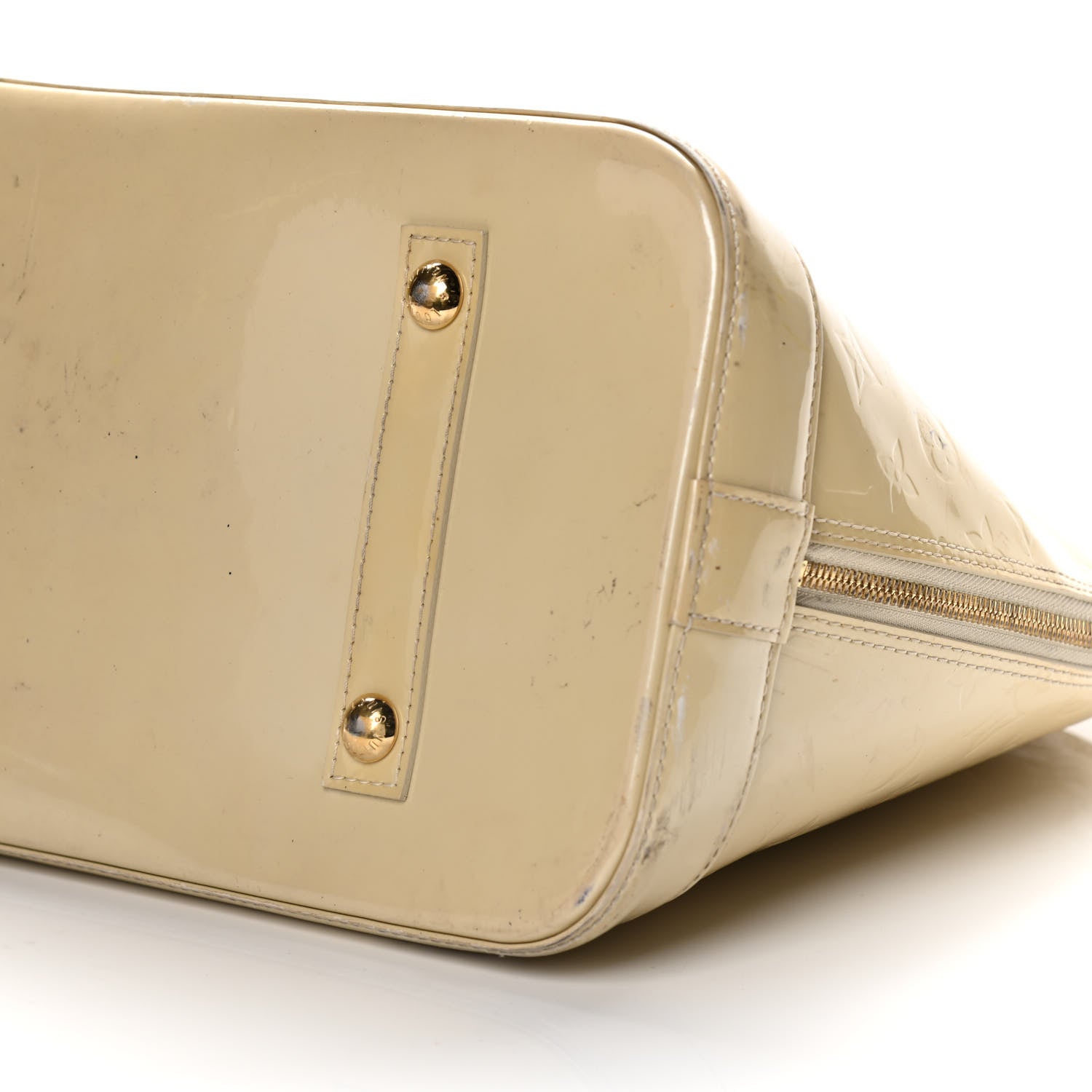 Louis Vuitton Vernis Alma MM Blanc Corail 10 of 20