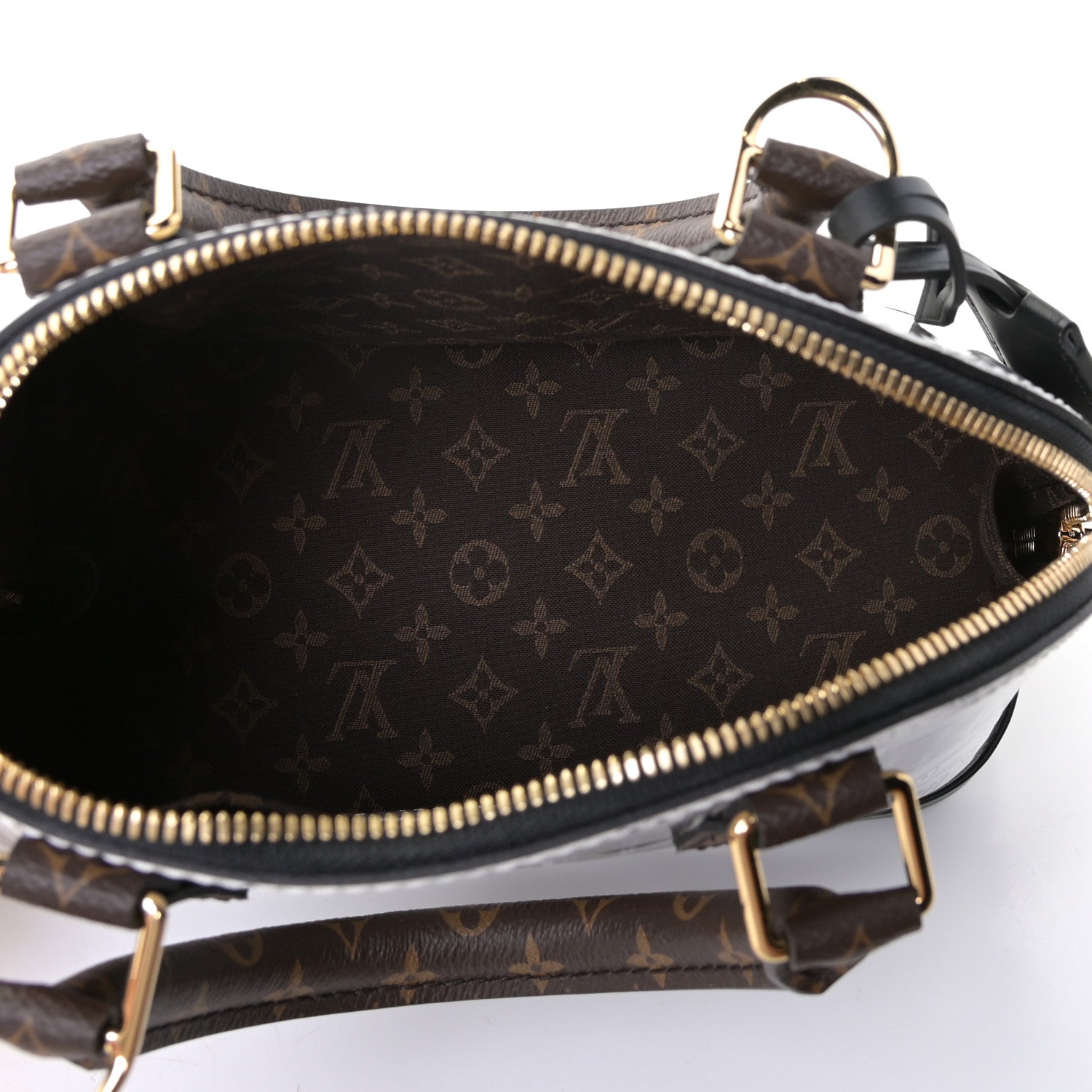 Louis Vuitton X FORNASETTI Calfskin Architettura Alma BB Black White 4 of 4