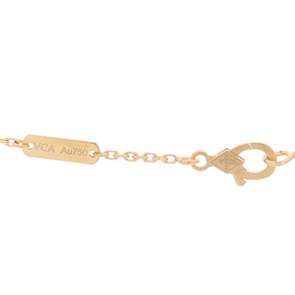 Van Cleef & Arpels 18K Rose Gold Diamond Vintage Alhambra Pendant Necklace 4 of 6