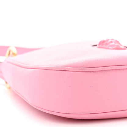 Versace Calfskin La Medusa Small Hobo Crossbody Pink 8 of 11