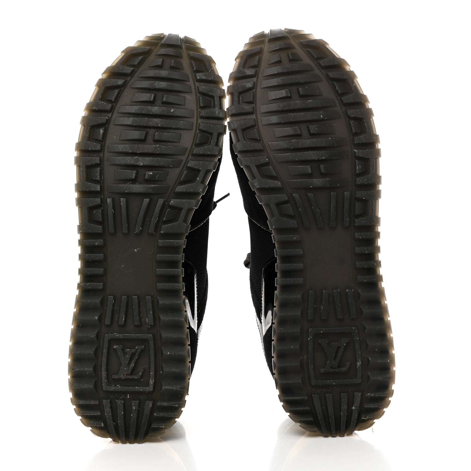 Louis Vuitton Suede Monogram Run Away Sneakers 39 Black 5 of 8