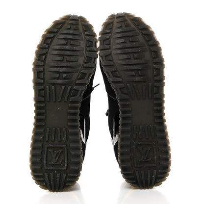 Louis Vuitton Suede Monogram Run Away Sneakers 39 Black 5 of 8