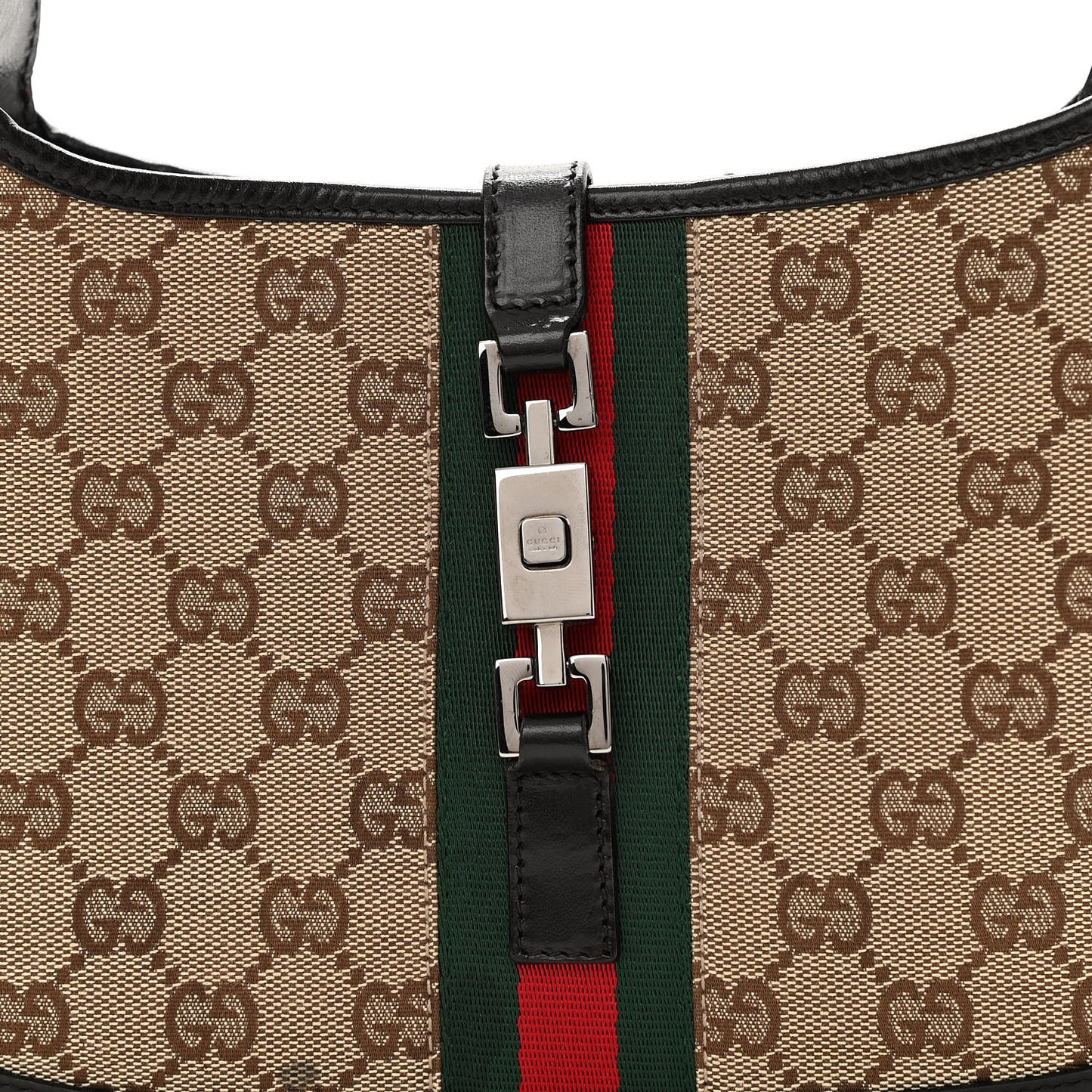 Monogram Web Small Jackie O Hobo Dark Brown