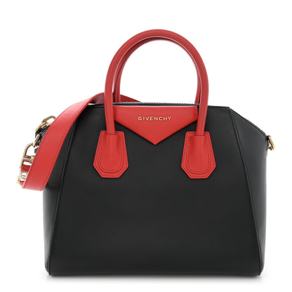 Givenchy Smooth Calfskin Small Bi-Color Antigona Black Red 1 of 16