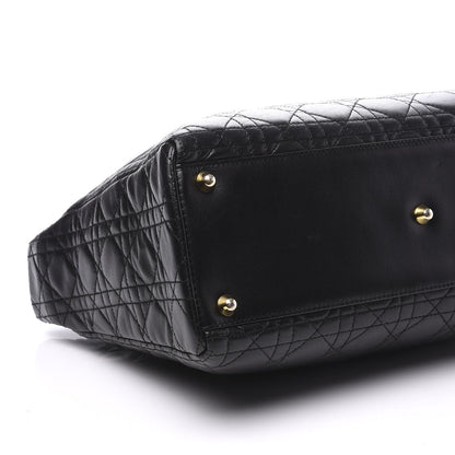 Christian Dior Lambskin Cannage Large Lady Dior Black 5 of 9