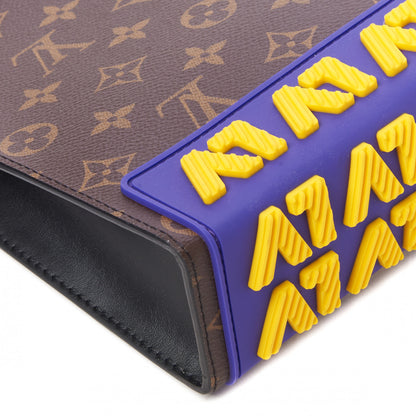 Louis Vuitton Monogram LV Rubber Pochette Voyage MM 5 of 7