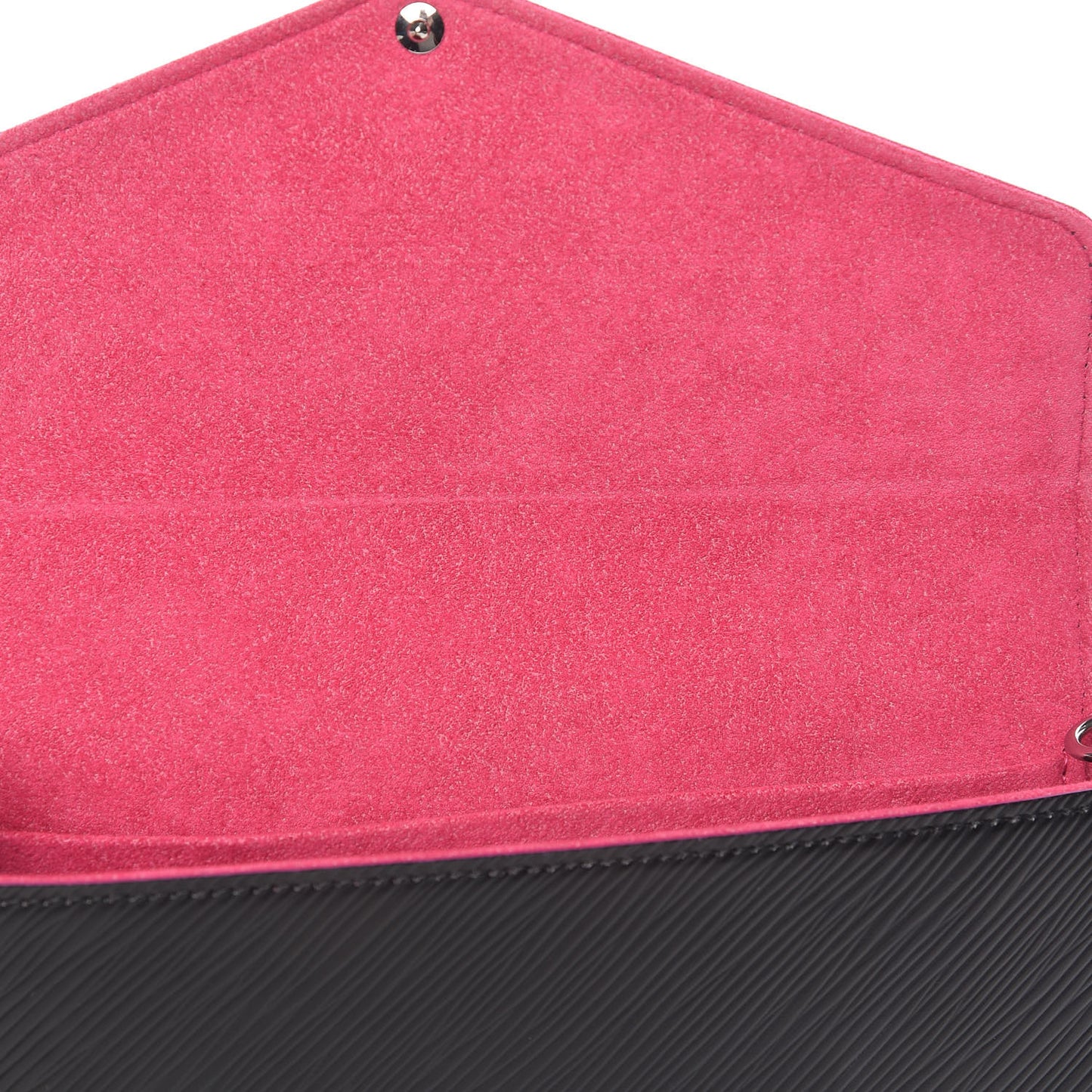 Epi Pochette Felicie Black Hot Pink