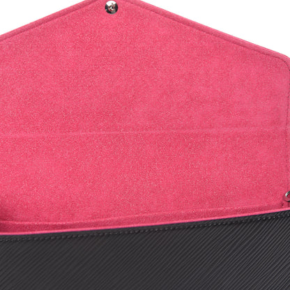 Louis Vuitton Epi Pochette Felicie Black Hot Pink 8 of 10
