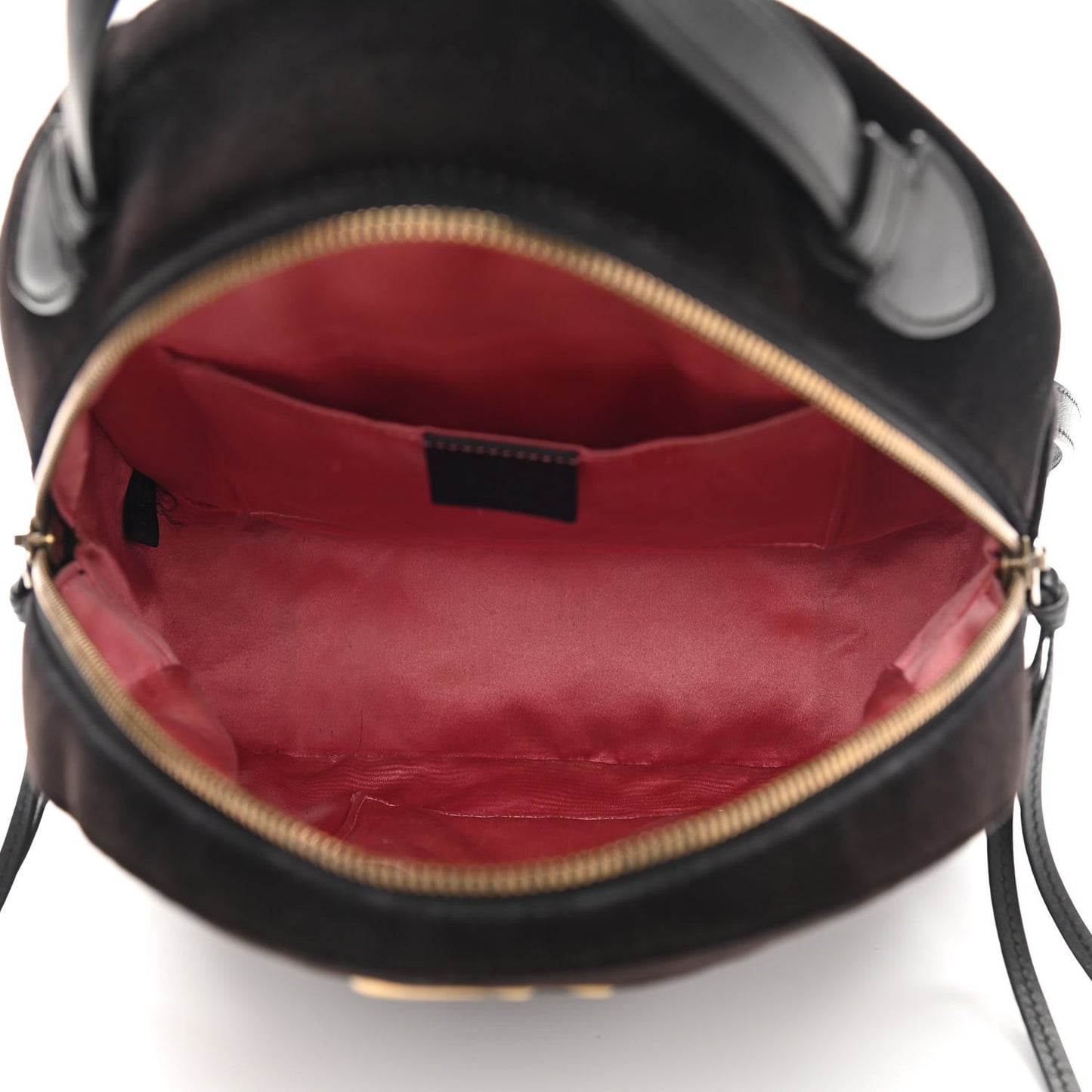 Velvet Matelasse GG Marmont Dome Backpack Black