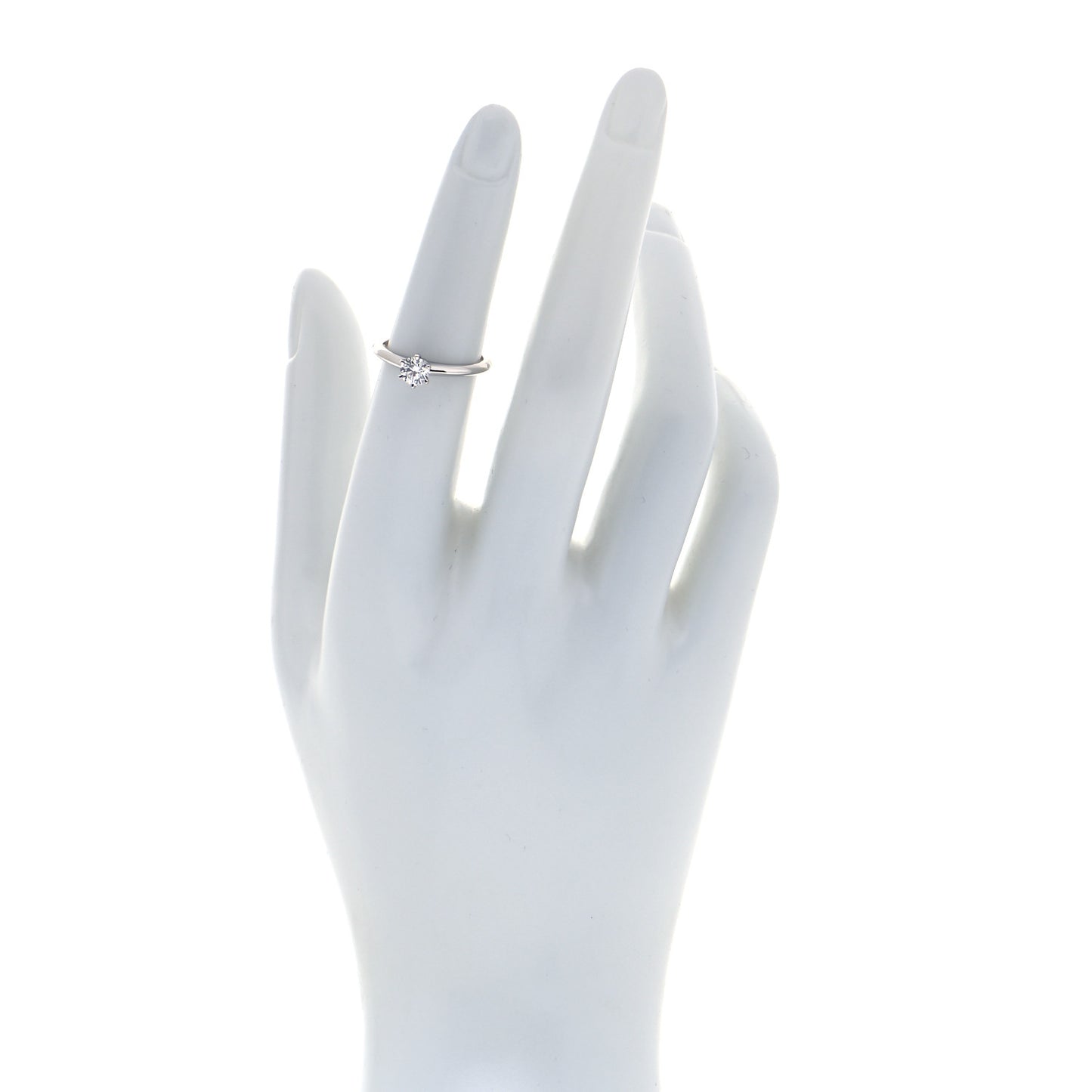 Platinum Diamond .36ct Solitaire Engagement Ring 50 5.5