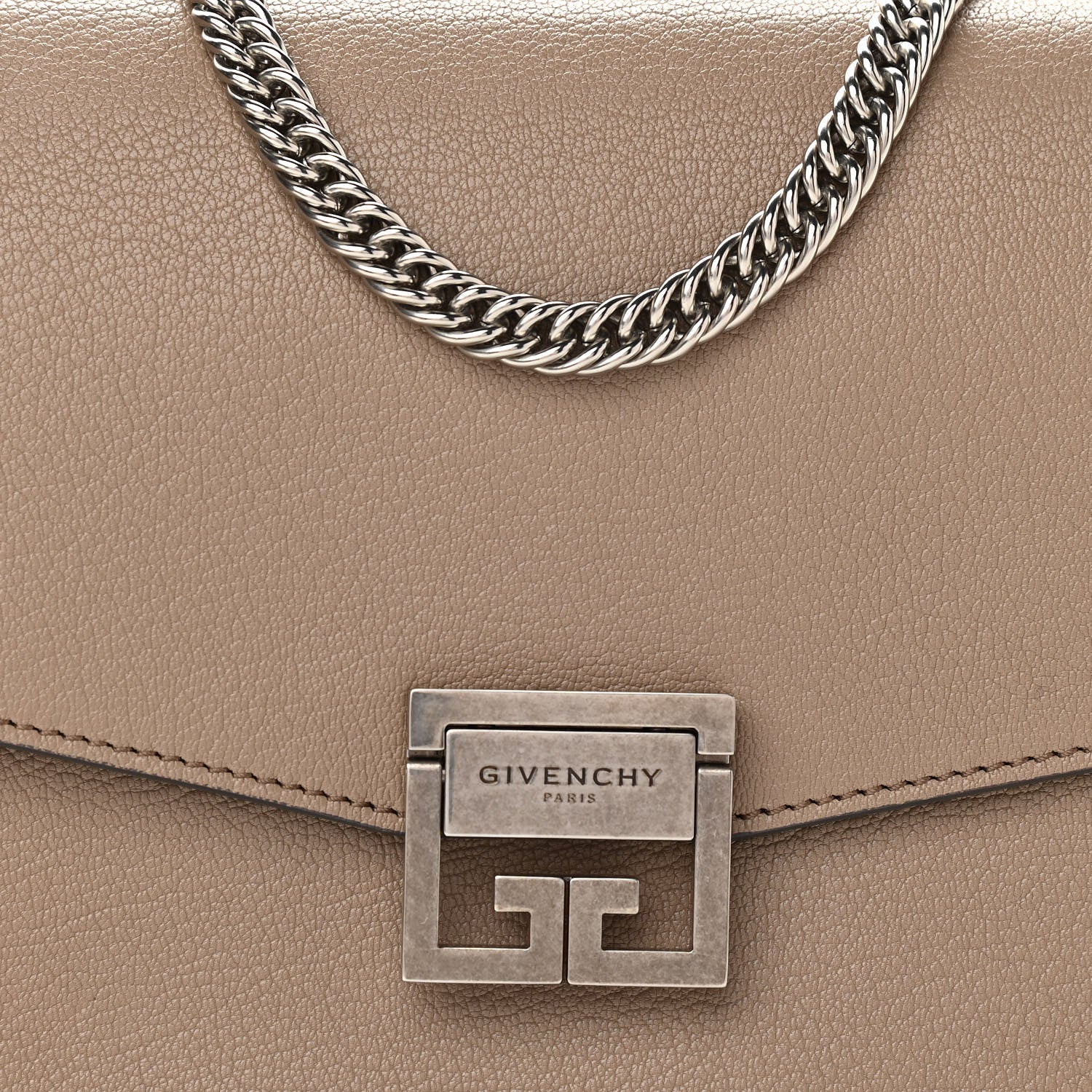 Givenchy Sugar Goatskin Medium GV3 Shoulder Bag Linen 7 of 10