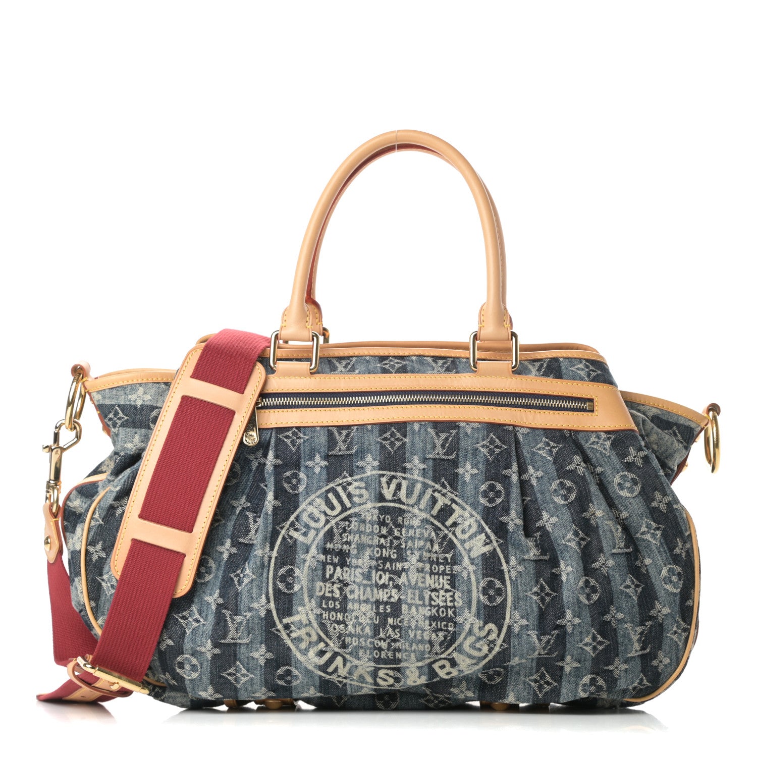 Louis Vuitton Denim Raye Cabas GM 1 of 13