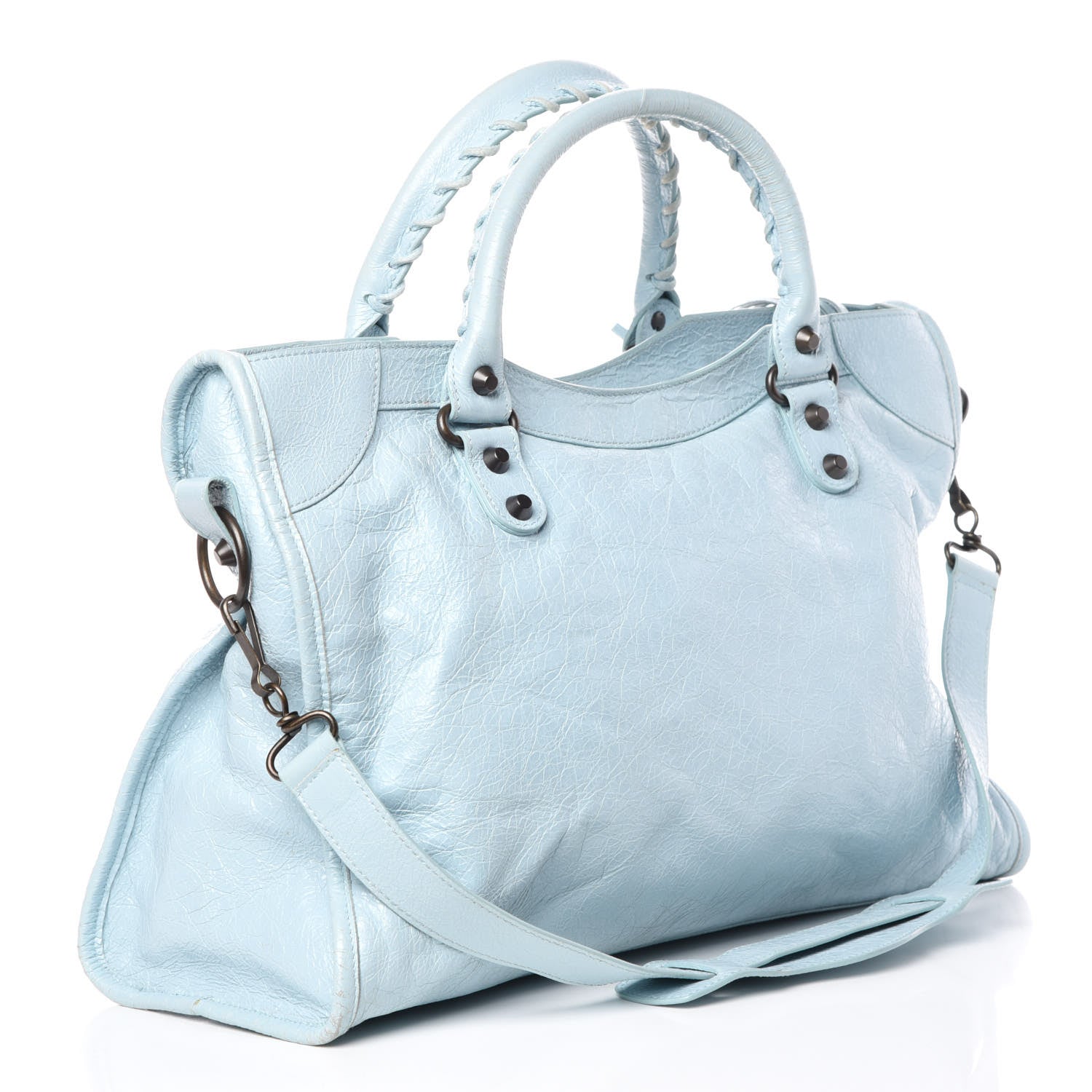 Balenciaga Agneau Classic Hardware City Bleu Dragee 4 of 12