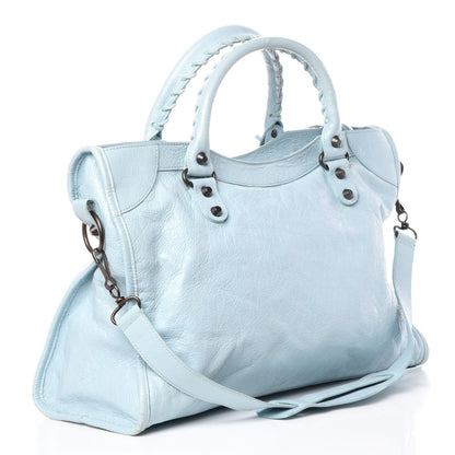 Balenciaga Agneau Classic Hardware City Bleu Dragee 4 of 12