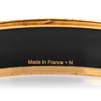 Hermes Enamel Printed Caleche Medium Bracelet 70 White 5 of 5