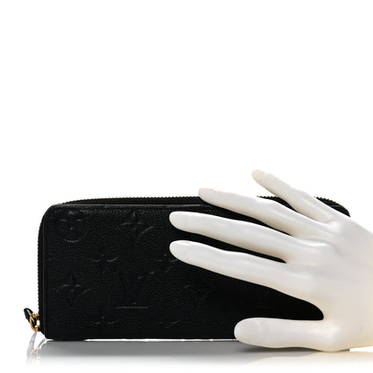Louis Vuitton Empreinte Clemence Wallet Black 2 of 9