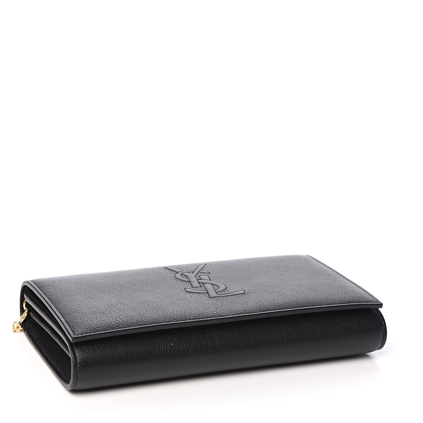 Calfskin Monogram Belle de Jour Chain Clutch Black