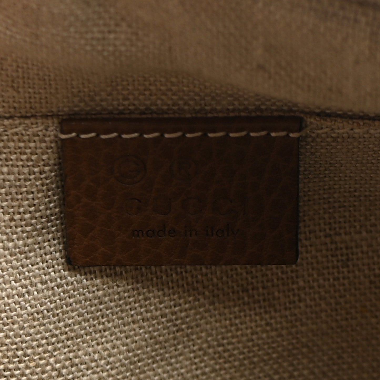 Monogram Mini Bree Messenger Bag Beige Tabacco