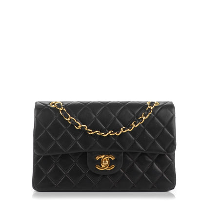 Chanel Lambskin Quilted Small Double Flap Black 1 of 7