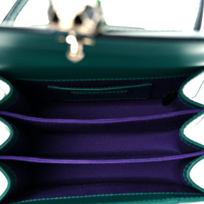 Bulgari Calfskin Serpenti Forever Top Handle Emerald Green 9 of 19