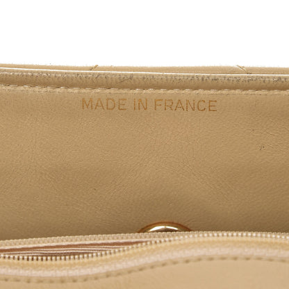 Chanel Lambskin Quilted Bi-Color Flap Beige Black 16 of 20