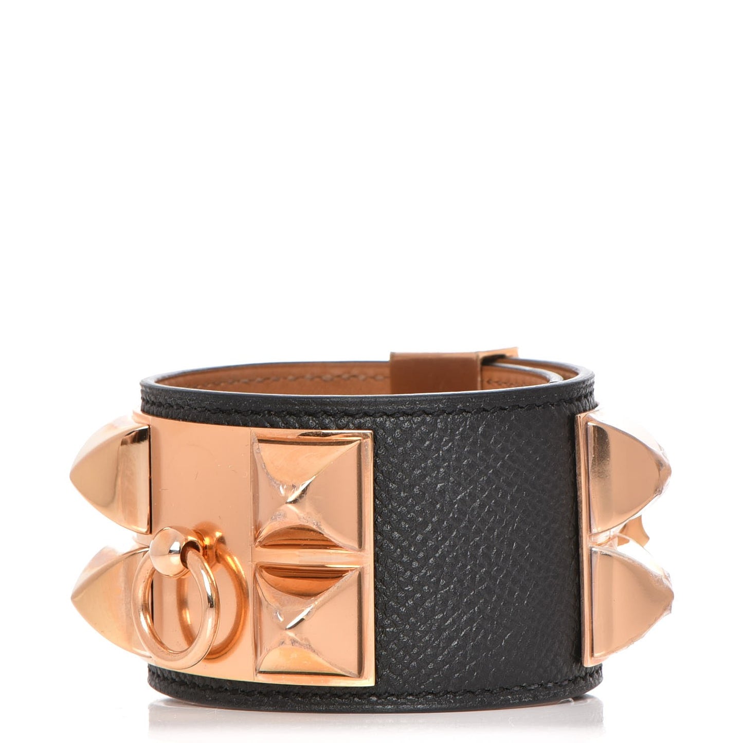 Epsom Collier de Chien CDC Bracelet S Black