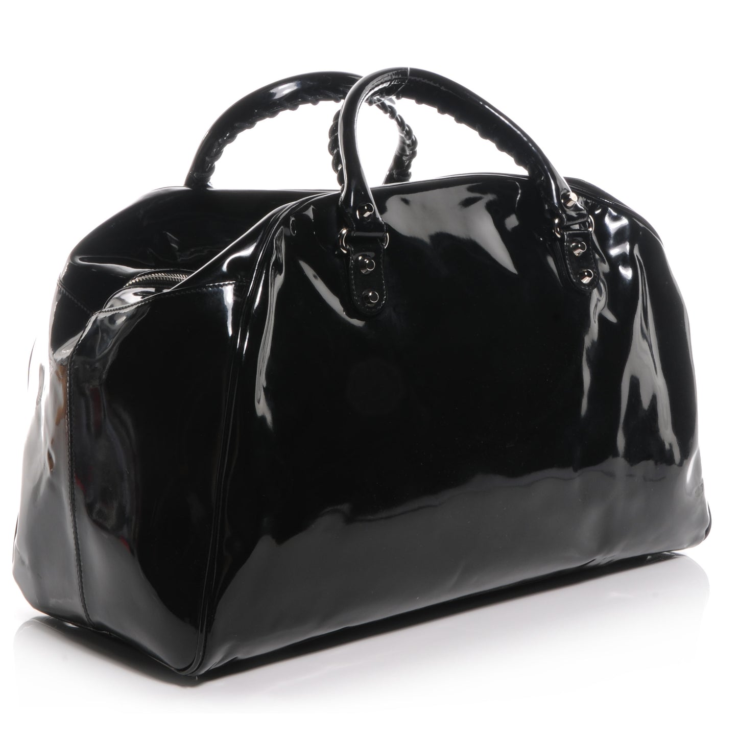 Patent Leather Bowling MM Bag Black