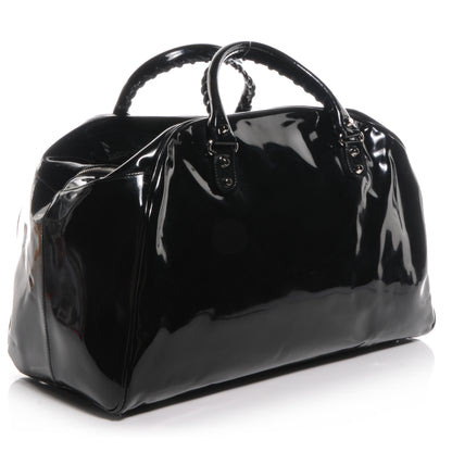 Balenciaga Patent Leather Bowling MM Bag Black 3 of 8