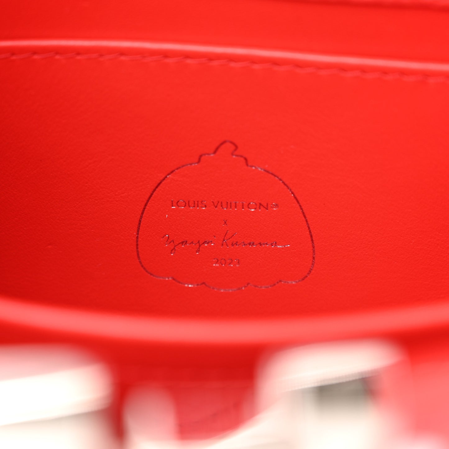 LV X YK Taurillon Capucines Mini Red White
