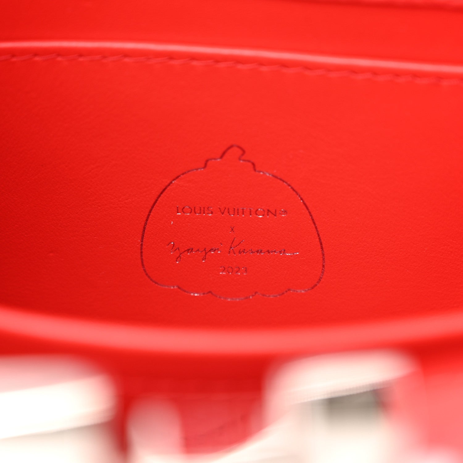 Louis Vuitton LV X YK Taurillon Capucines Mini Red White 6 of 11