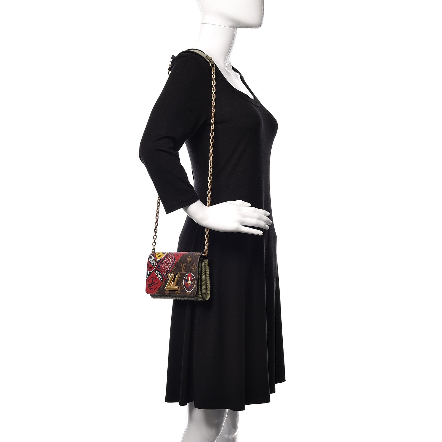 Monogram Epi Kabuki Twist Chain Wallet