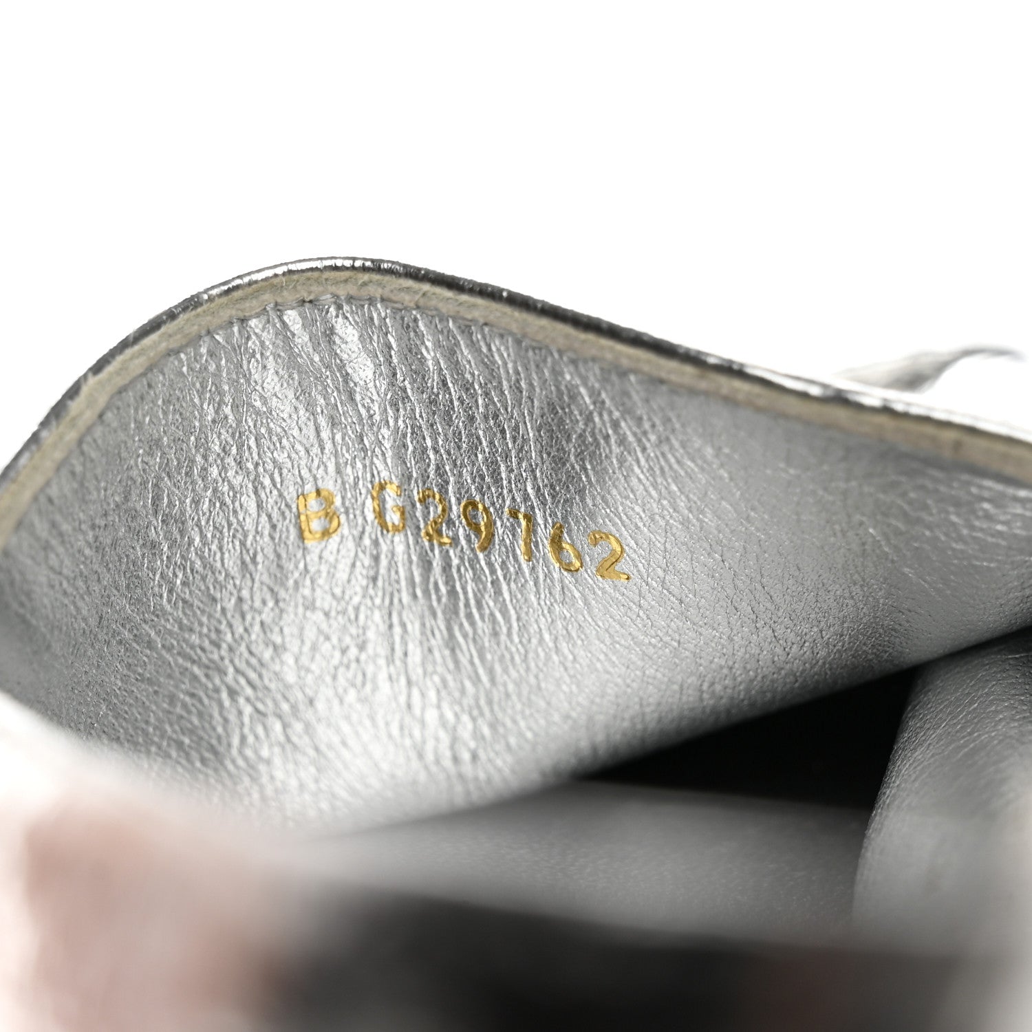 Chanel Laminated Goatskin CC Espadrilles 37 Silver 9 of 10