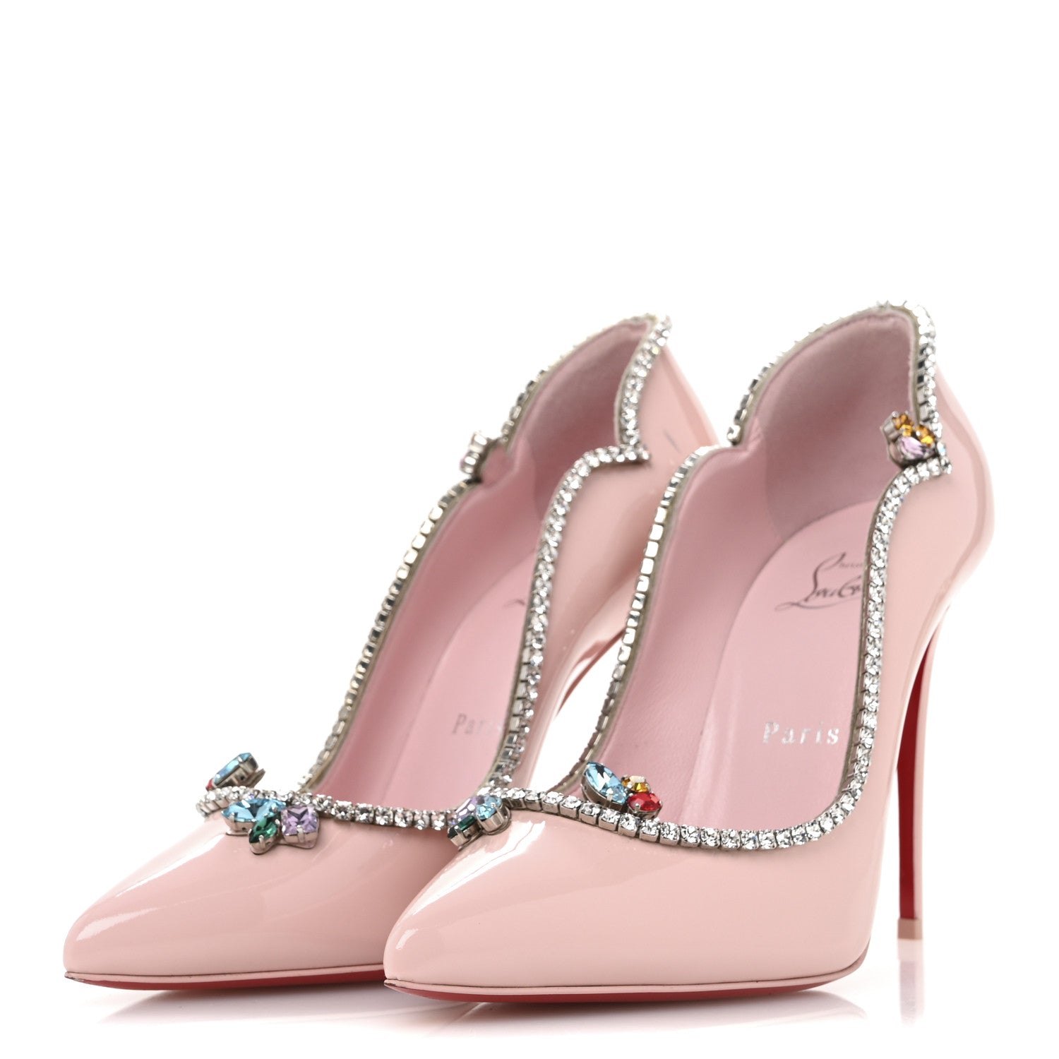 Christian Louboutin Patent Chick Queen 100 Pumps 37 Rosy 4 of 8