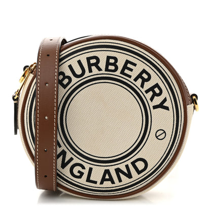 Burberry Canvas Calfskin Louise Bag Natural 1 of 11