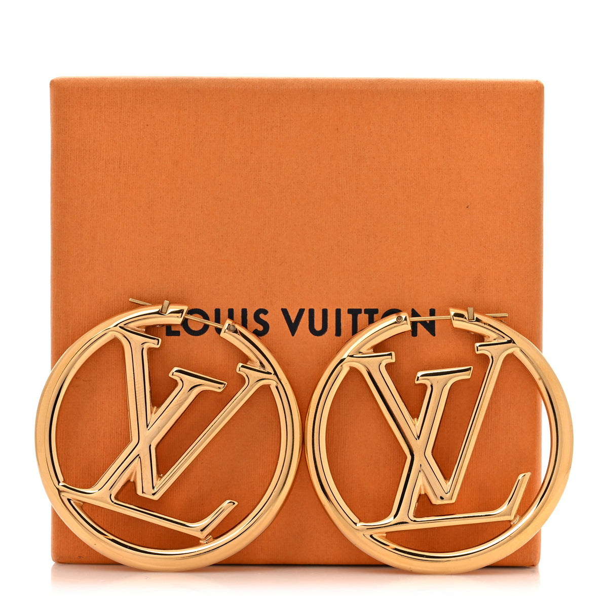 Metal Louise Hoop Earrings Gold