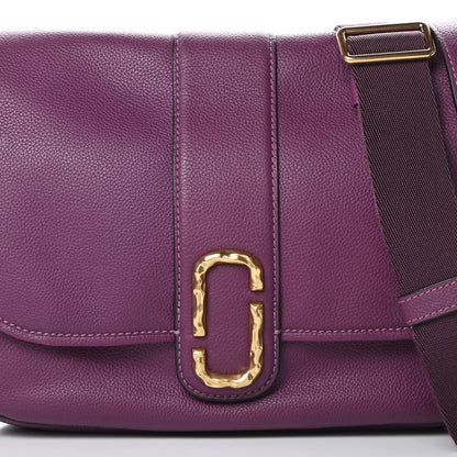 Marc Jacobs Calfskin Interlock Courier Messenger Purple 8 of 14