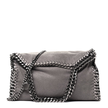 Stella McCartney Shaggy Deer Mini Falabella Fold Over Tote Light Grey 1 of 4