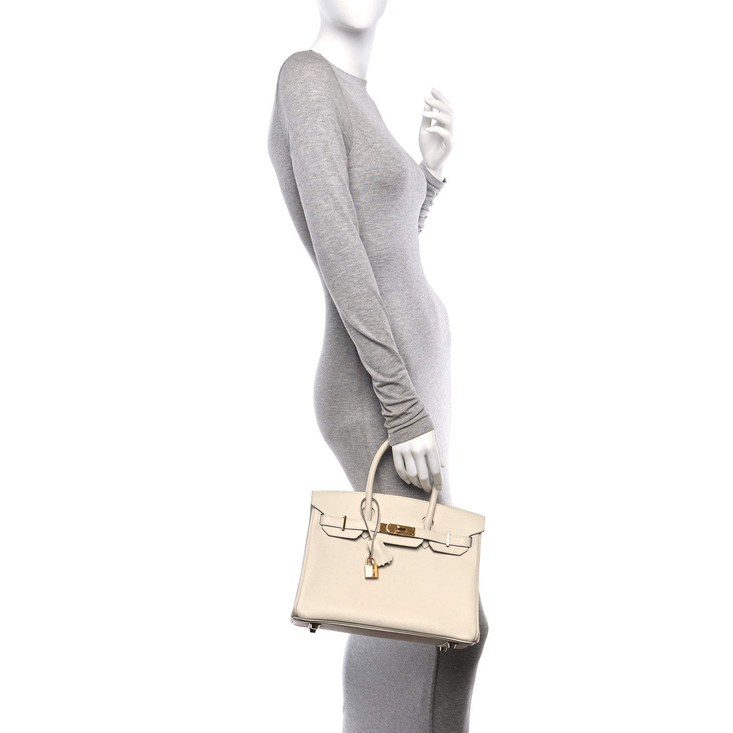 Hermes Epsom Birkin 30 Craie 2 of 11