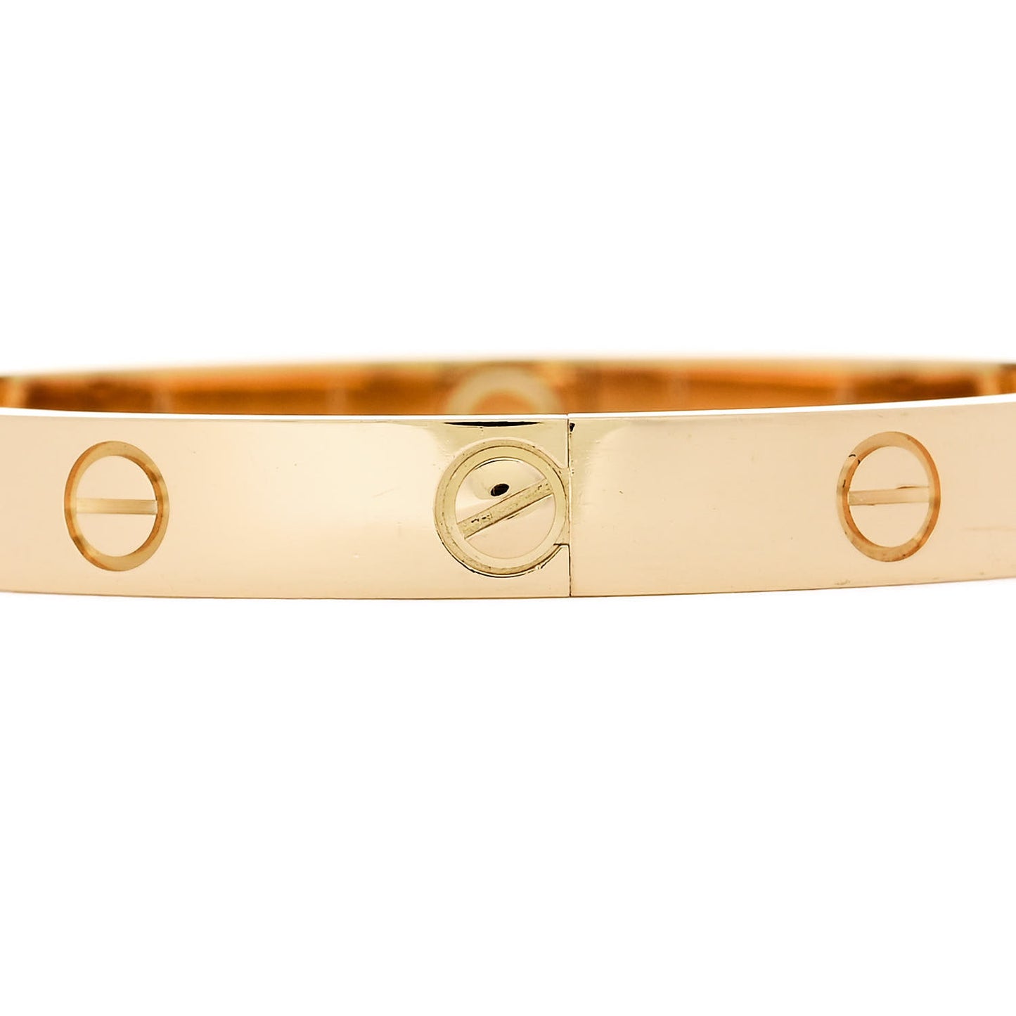 18K Yellow Gold 4 Diamond LOVE Bracelet 16