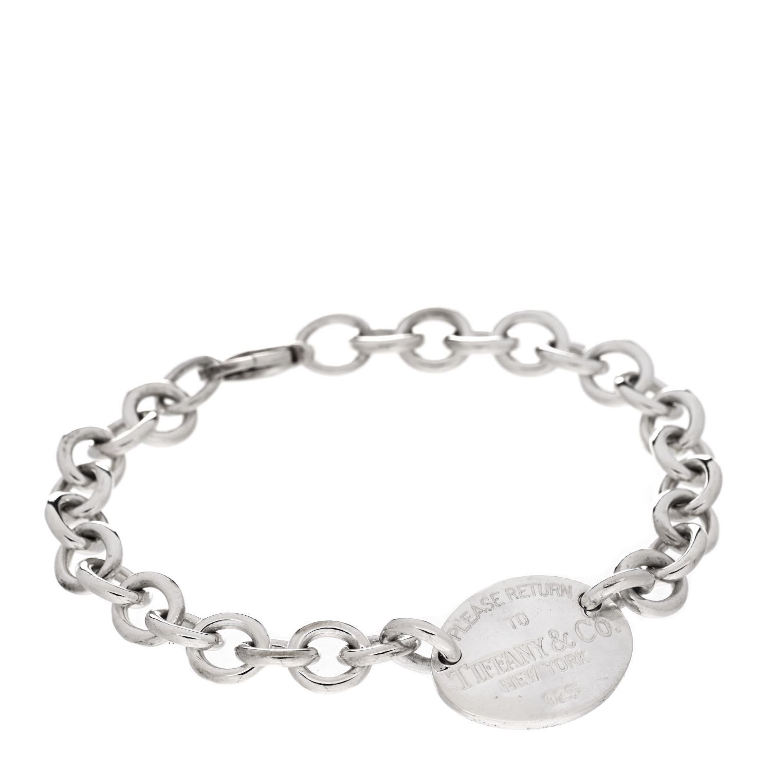 Tiffany Sterling Silver Return to Tiffany Oval Tag Bracelet 1 of 4