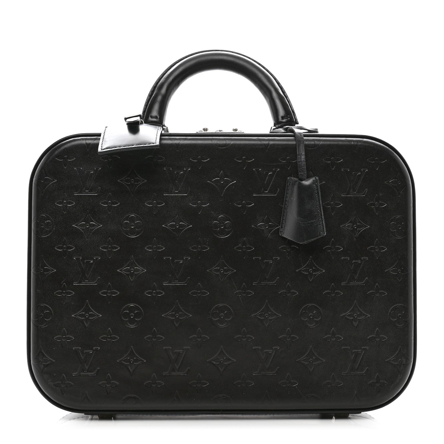 Louis Vuitton Monogram Glace Valisette MM Black 1 of 12