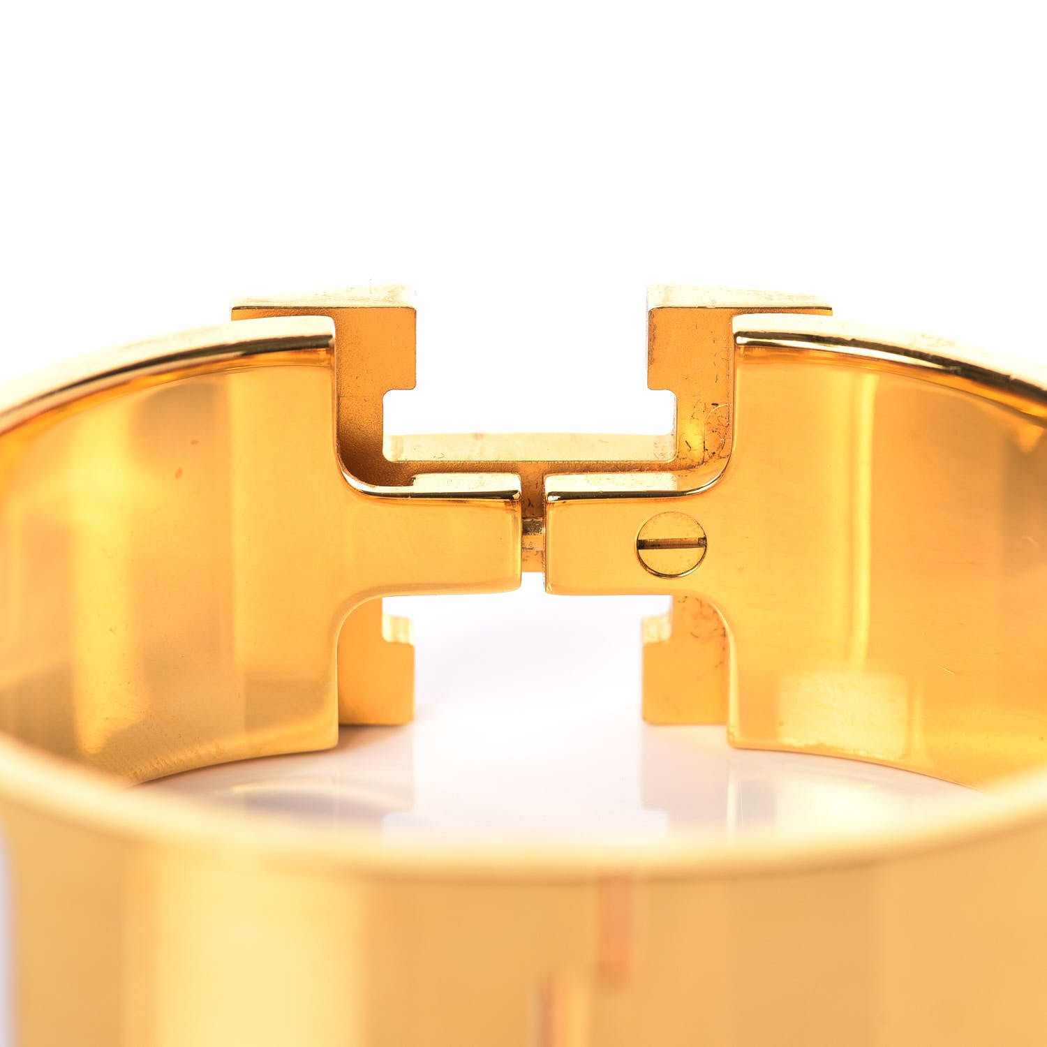 Hermes Enamel Wide Clic Clac H Bracelet PM Rose Dragee 4 of 4