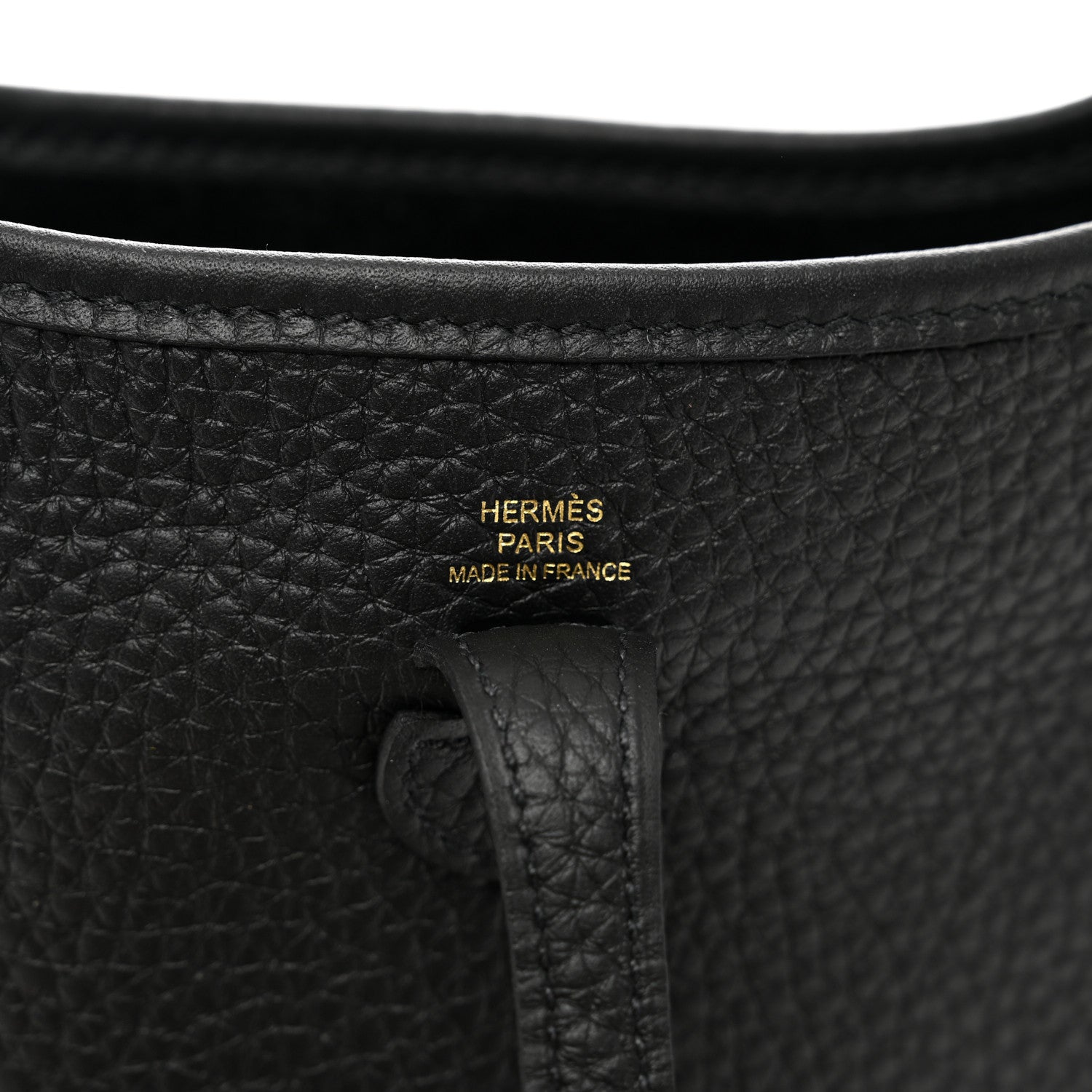 Hermes Taurillon Clemence Evelyne TPM Black 8 of 10